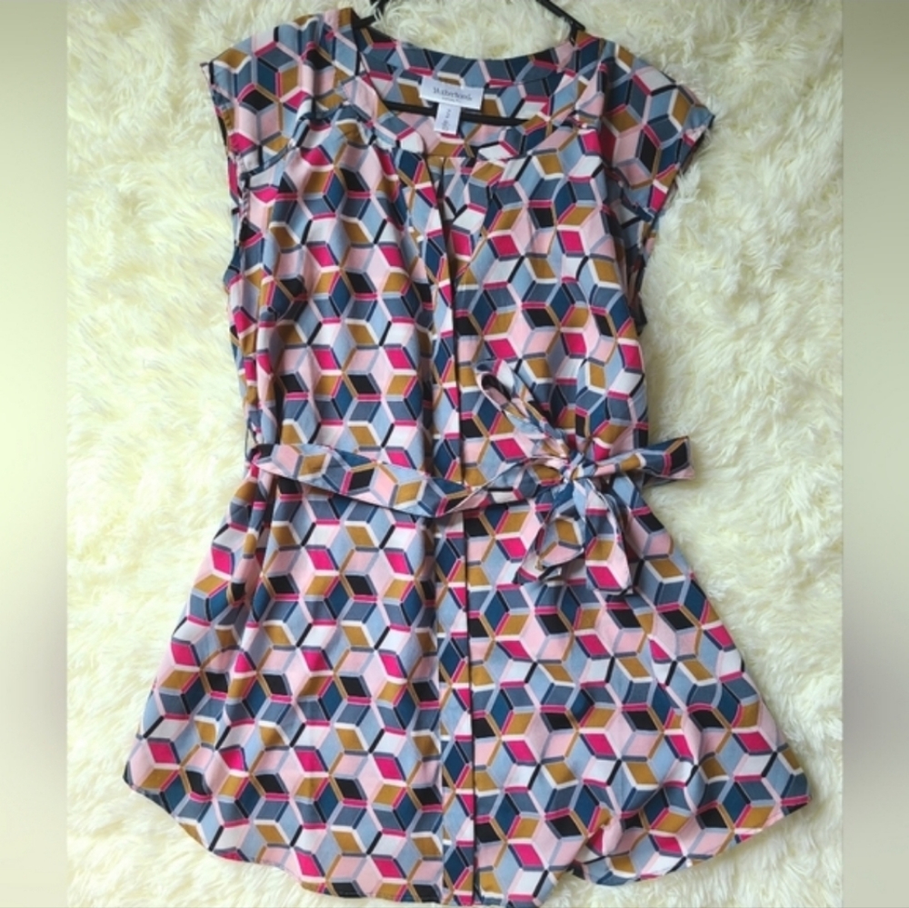 Motherhood Maternity Split Neck Tunic size M